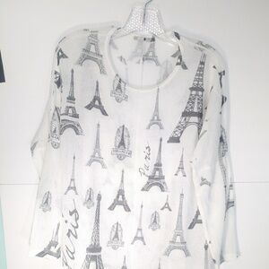 Blu Planet Women Paris Tee-Shirt Long Sleeve L